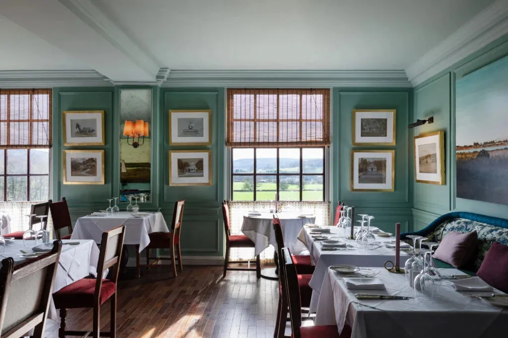 Dine with beautiful countryside views