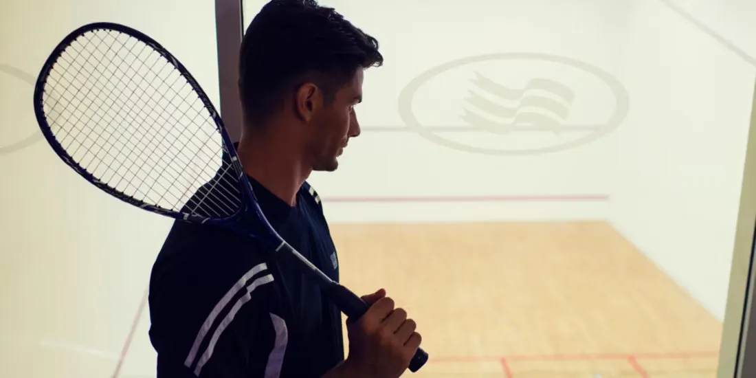 Fast paced fun on the squash court
