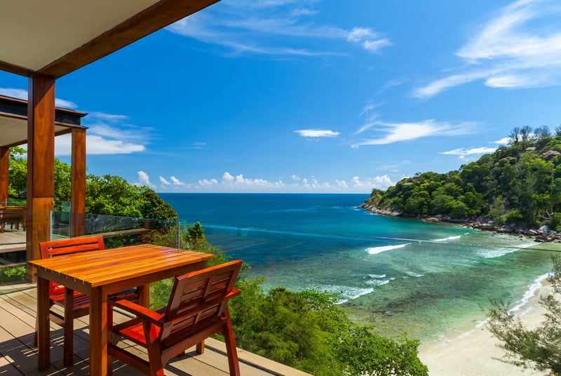 Enjoy a light bite with a view