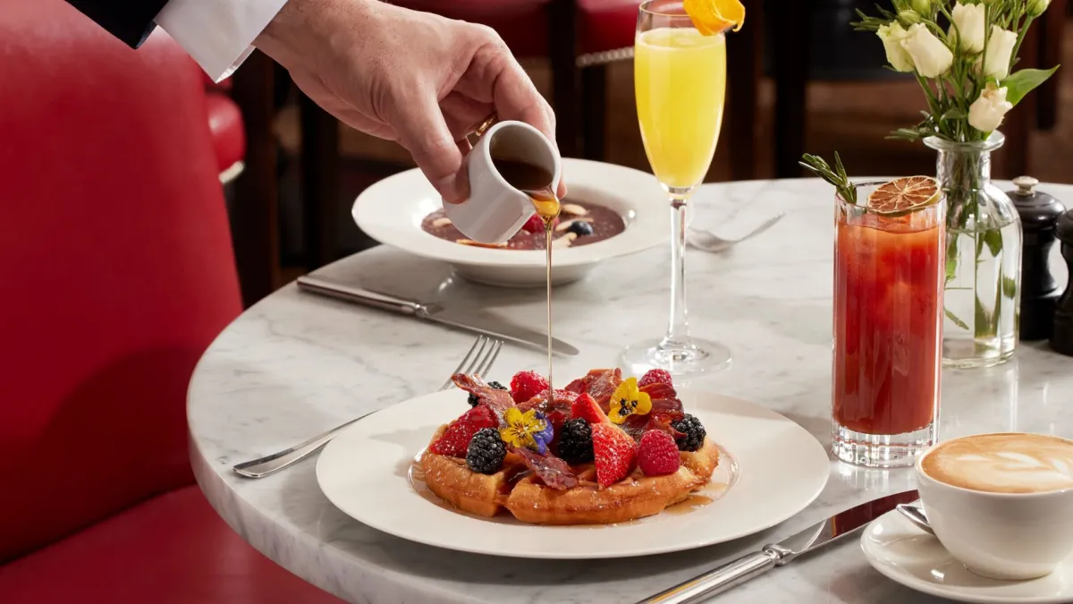 Exquisite breakfast dishes