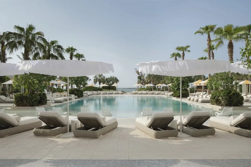 Cool off in the pool with sea views