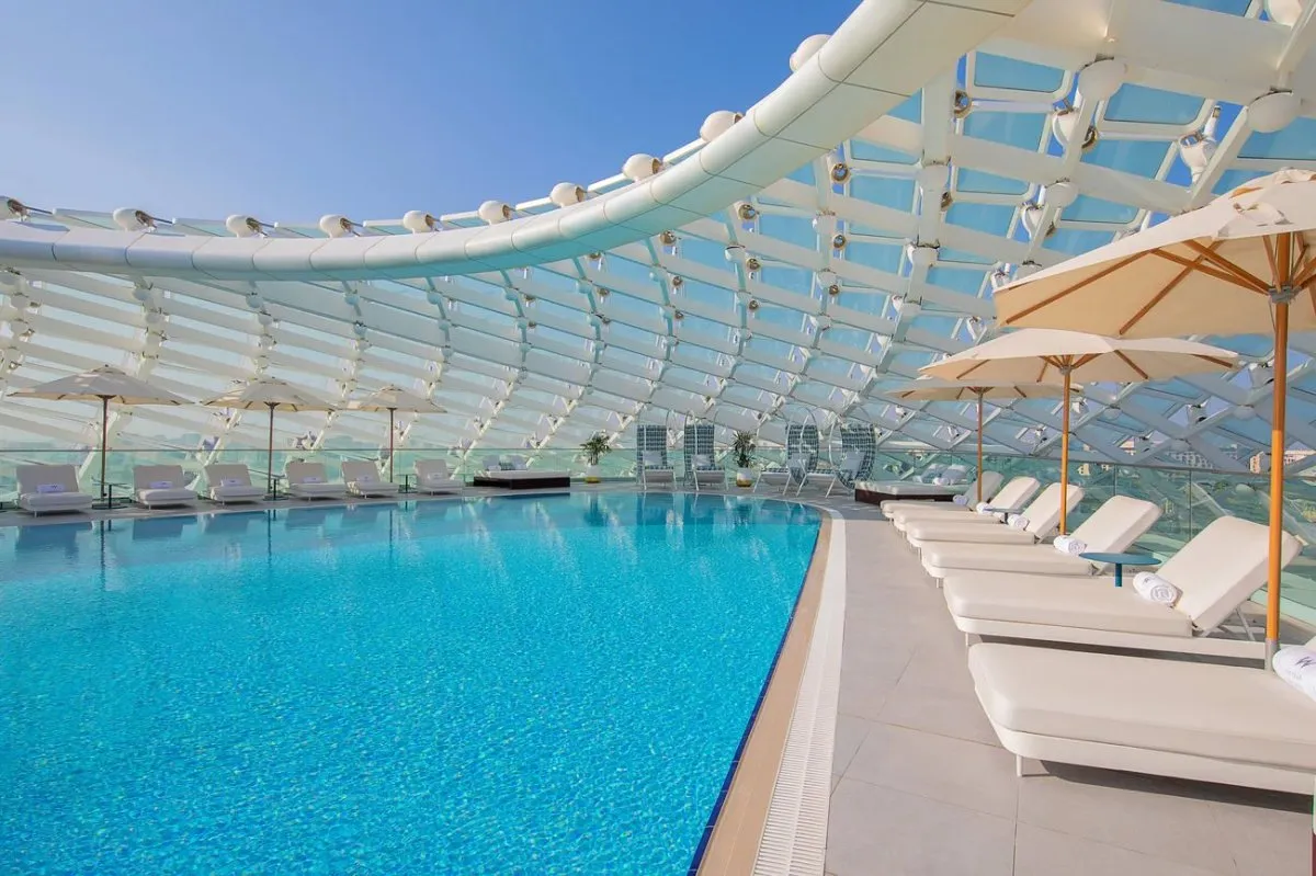 Cool off in two rooftop pools