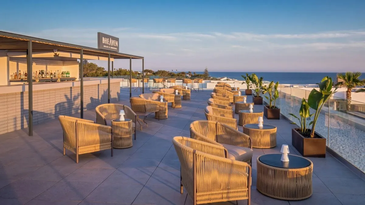 Catch sunset with a cocktail on the roof