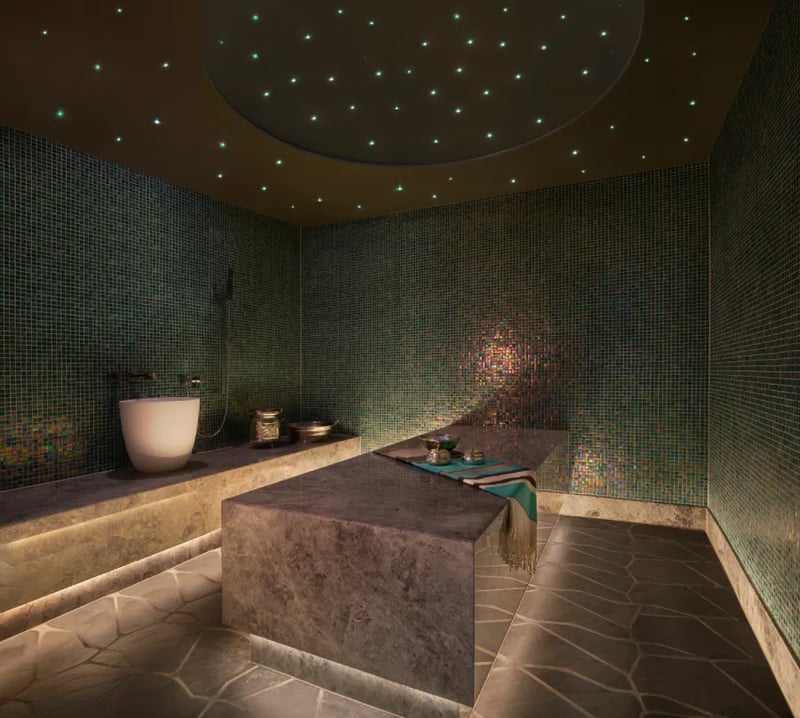 Relax in the sauna and steam room