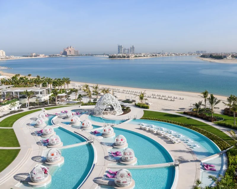 Enjoy one of six outdoor pools