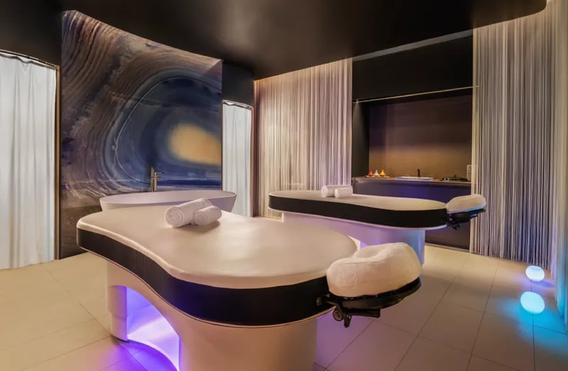 Book a facial or treatment at the spa