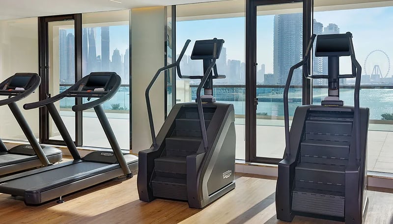 Workout with views of the water