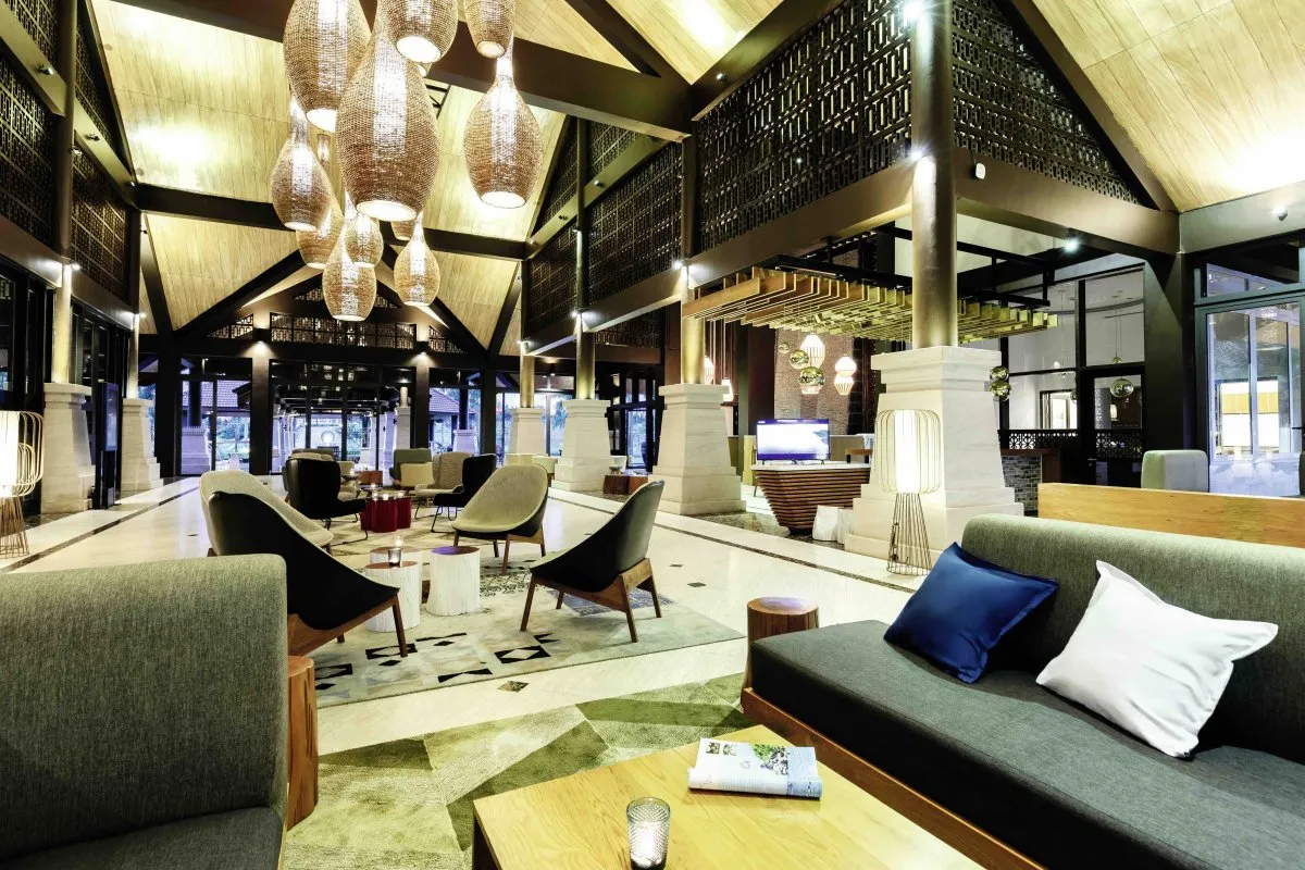 Enjoy a drink in the luxurious bar