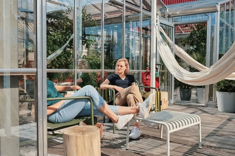 Relax in the sunshine from a hammock