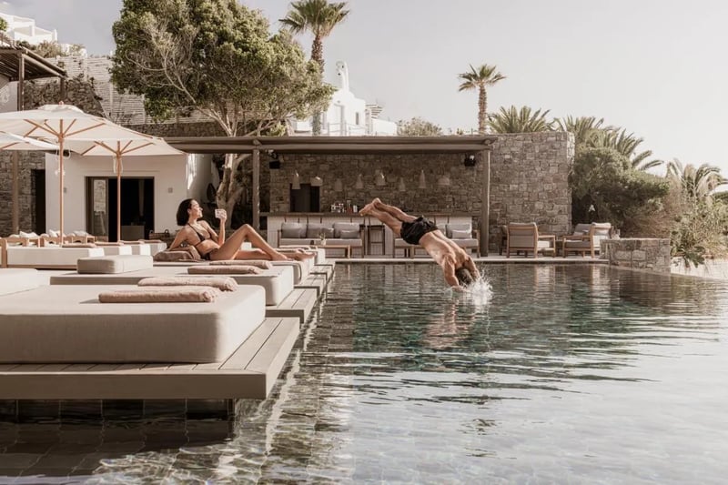 Enjoy sea views as you swim in the sun
