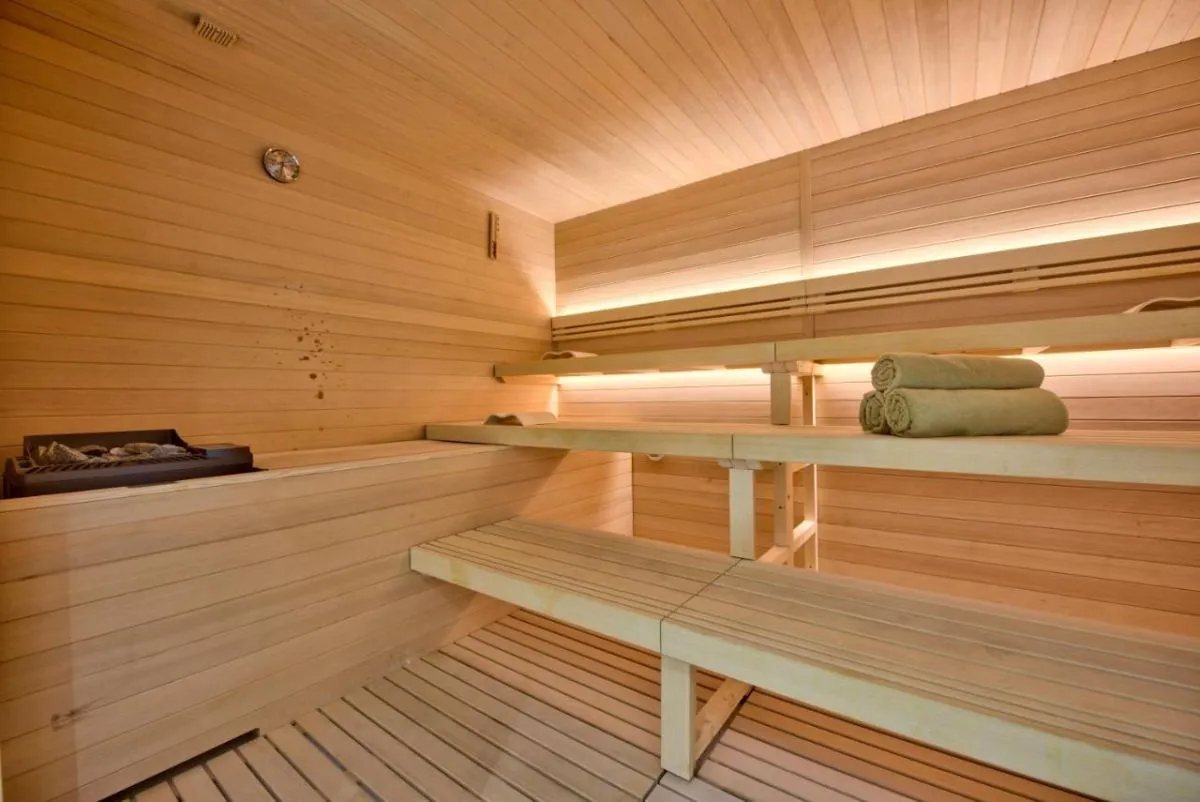 Relax in the spa and steam room