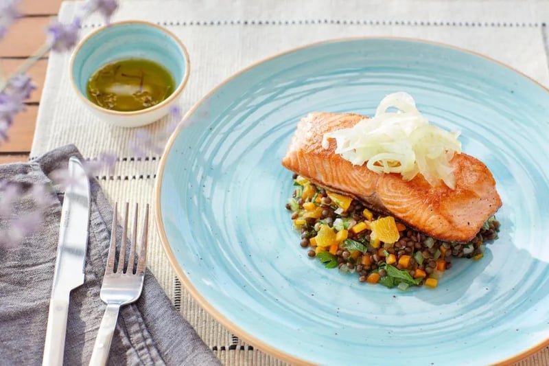 Fish and more  served on site