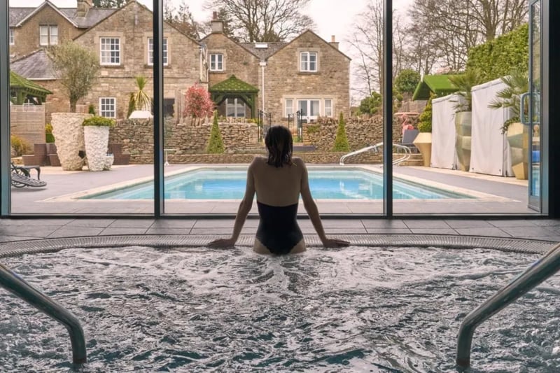 Enjoy the views from the indoor hot tub