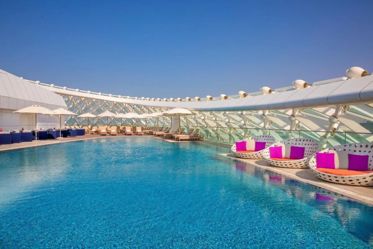 Bask in the Arabian sun from the roof