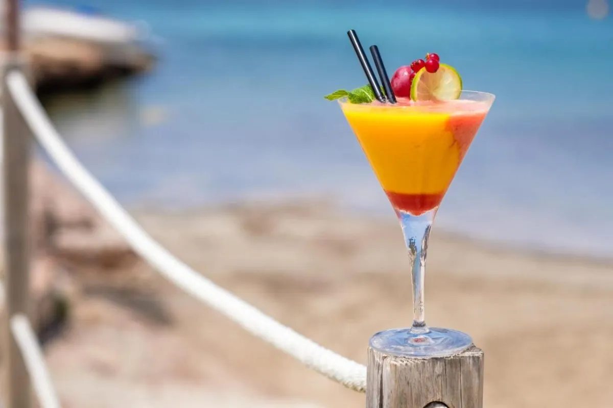 Enjoy cocktails in the sea breeze