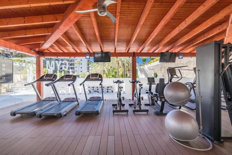 A multi functional gym for guests to use