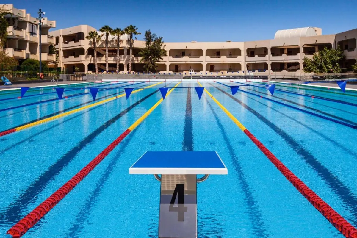 Take a dip in the Olympic size pool
