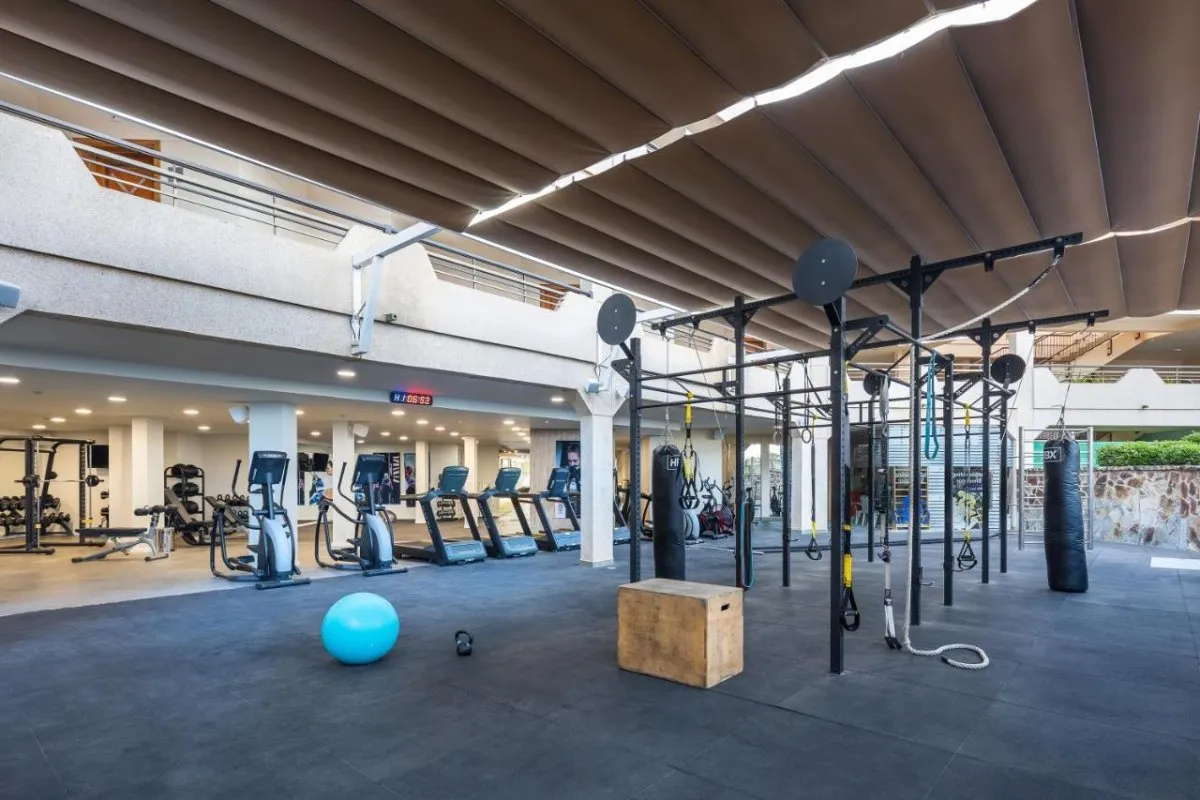 Workout at the outdoor gym facilities