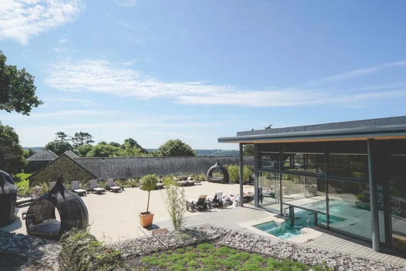 Step into the fresh air from the pool