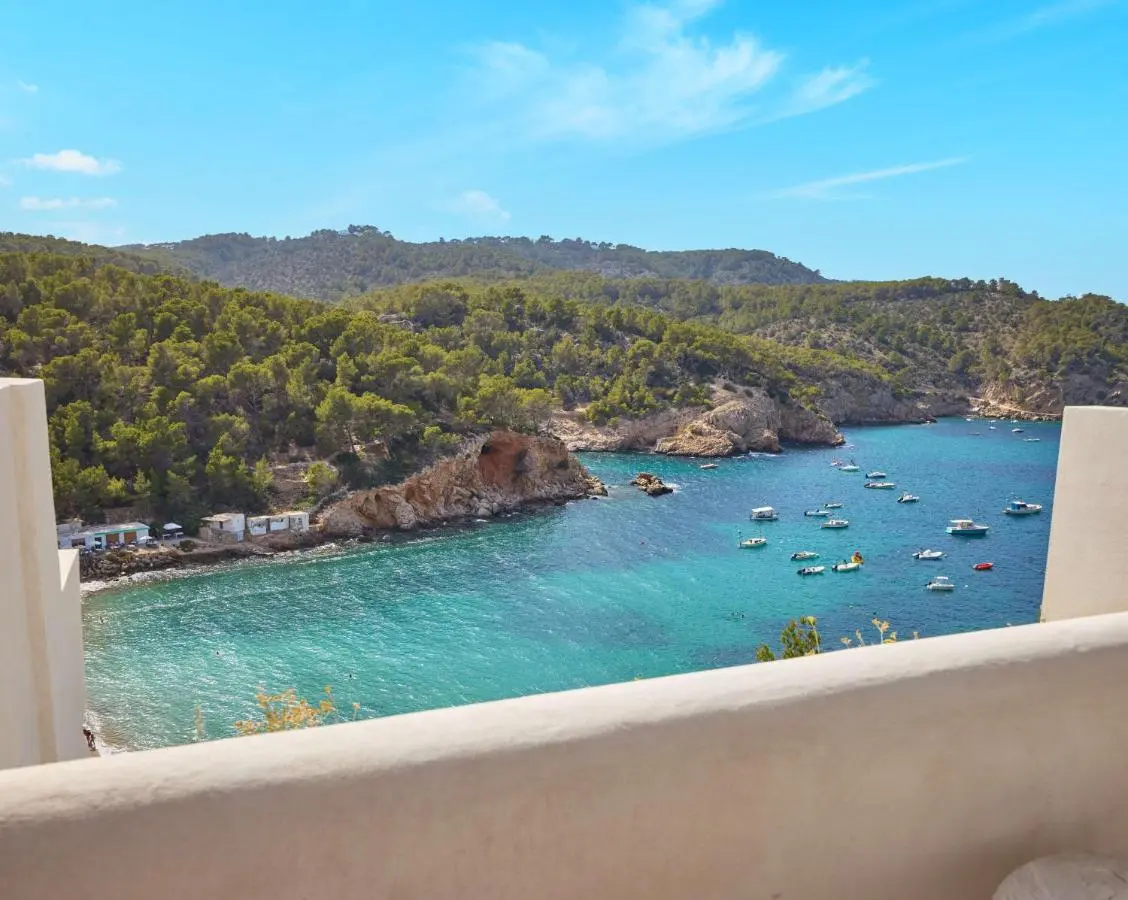 Step directly onto the beach below