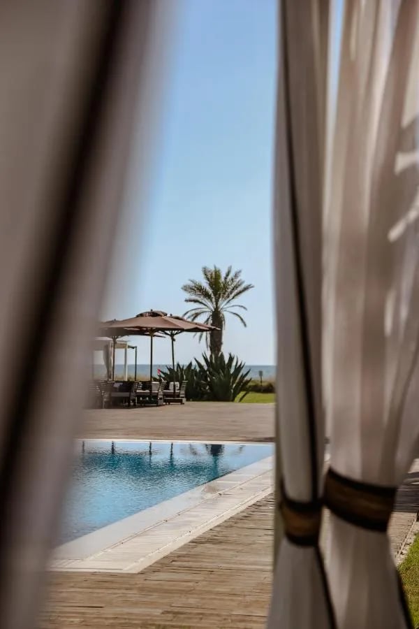 Enjoy the sea views as you swim