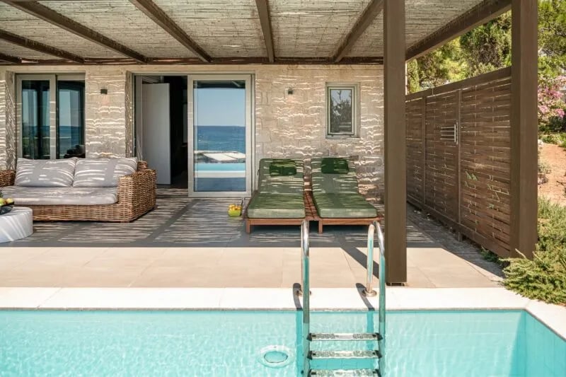 Beach Front Villa Sea View @ Kakkos Beach Hotel   Adults Only