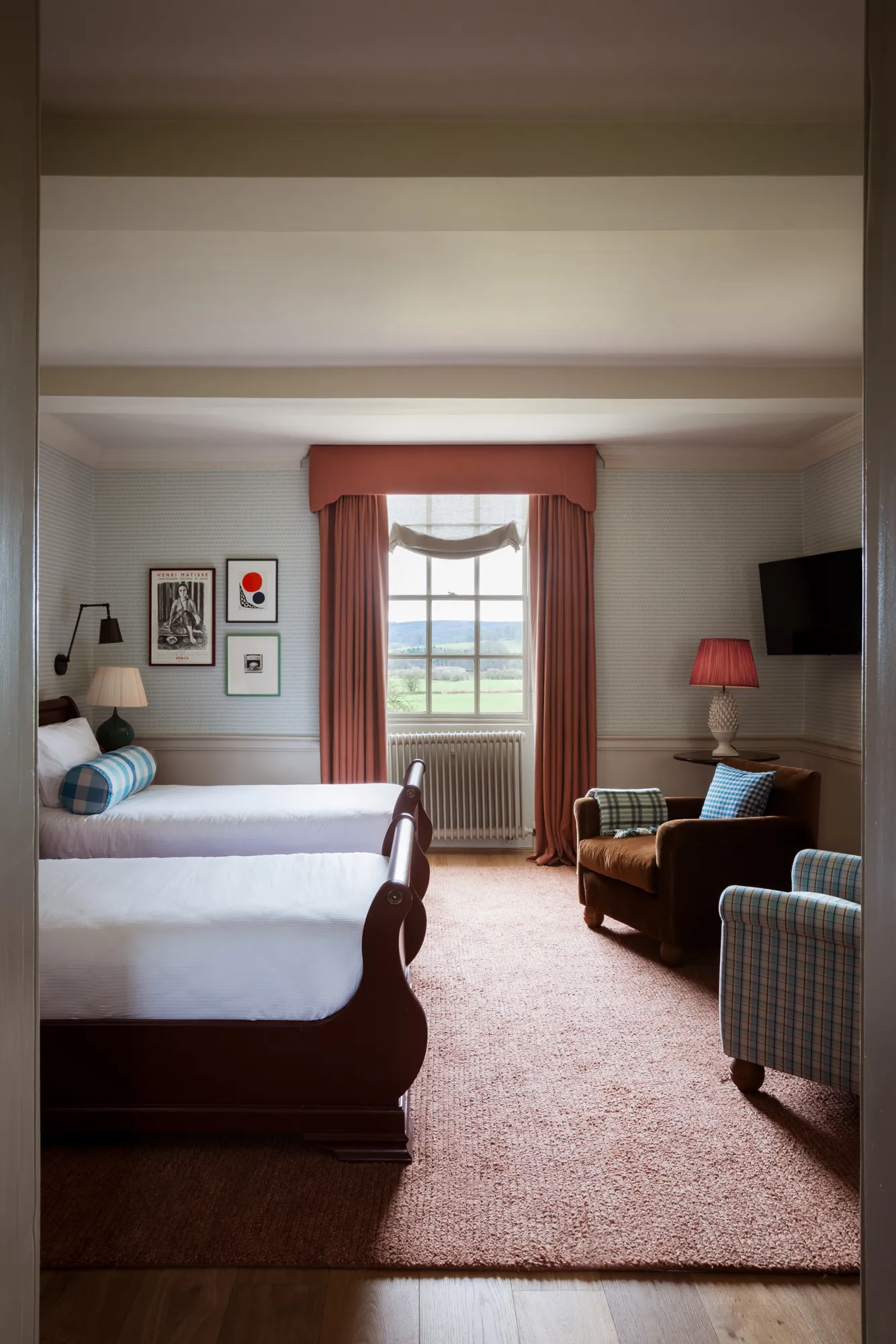 Spacious Twin @ The Cavendish Hotel at Baslow