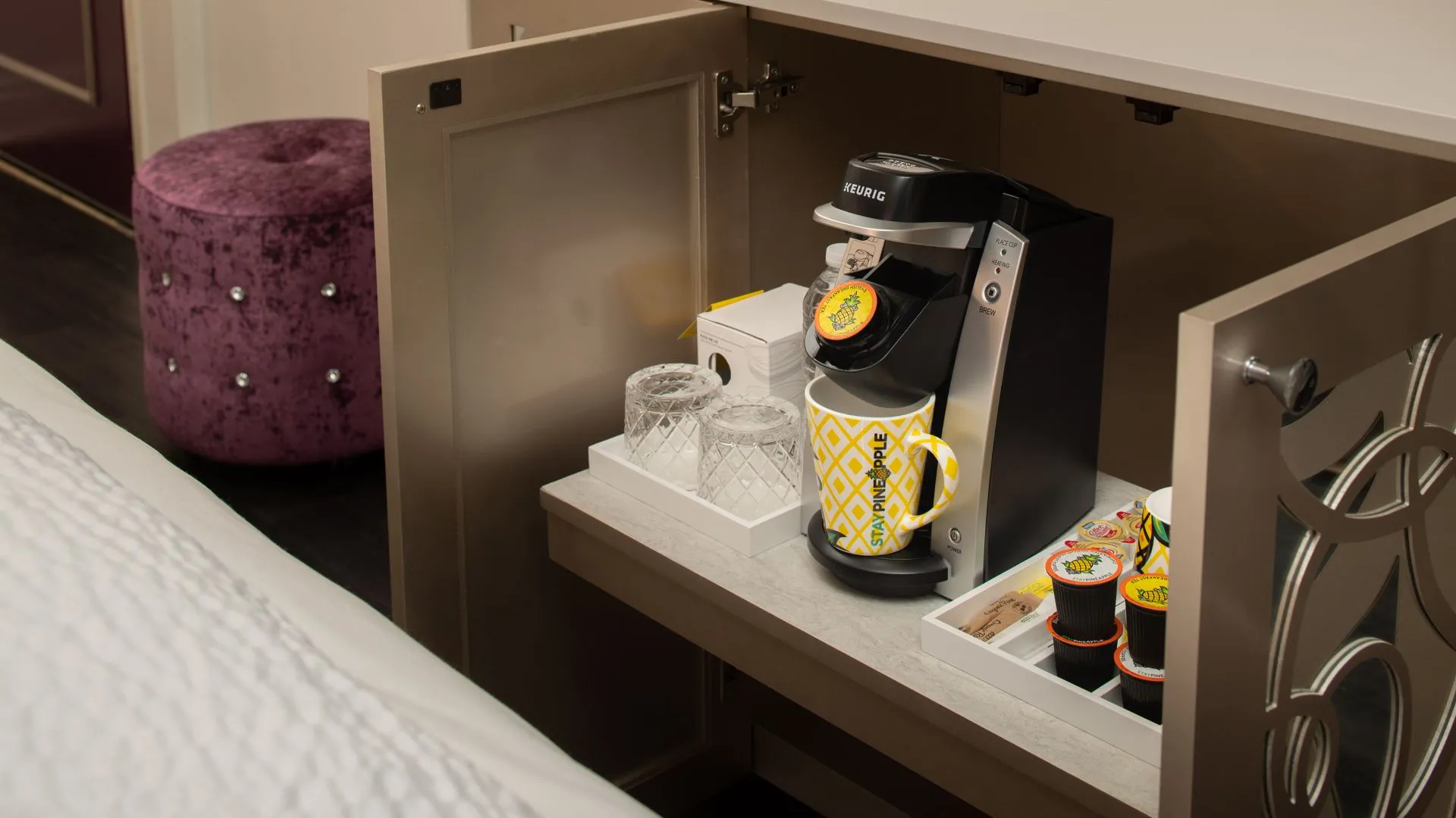 Glamour King Mobility Accessible W roll in Shower @ Staypineapple An Artful Hotel Midtown New York
