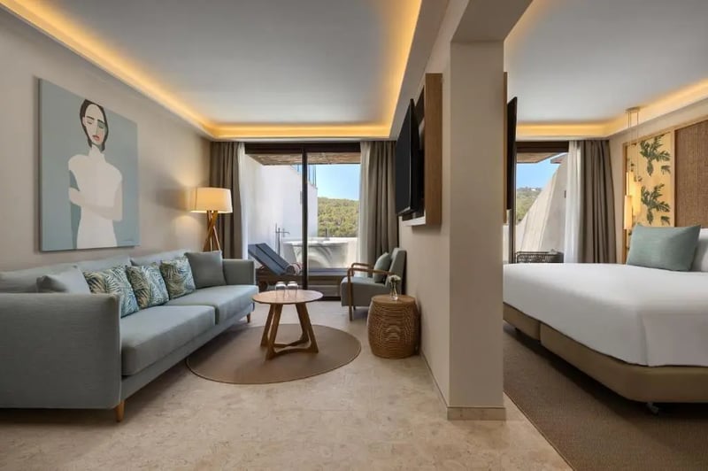 Junior King Suite with Sea View @ Cala San Miguel Hotel  Curio Collection by Hilton
