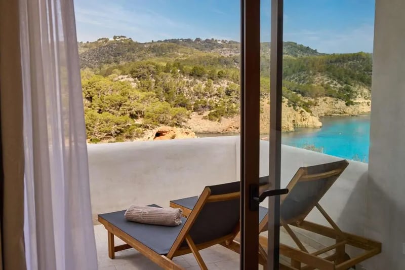 Junior King Suite with Sea View @ Cala San Miguel Hotel  Curio Collection by Hilton