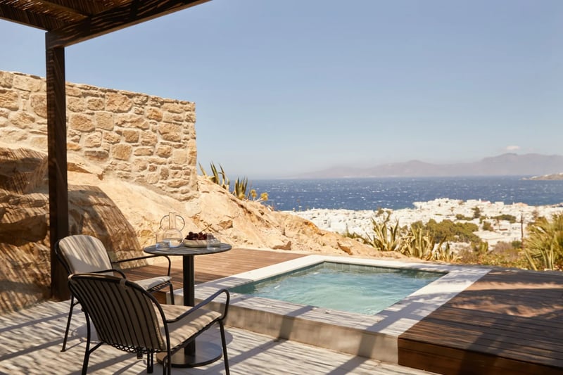 Junior Suite with Sea View and Outdoor Hot Tub @ Anandes Hotel