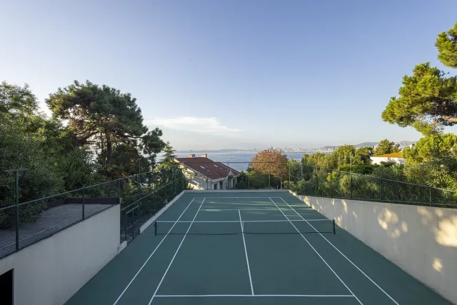 Play a game of tennis with a view