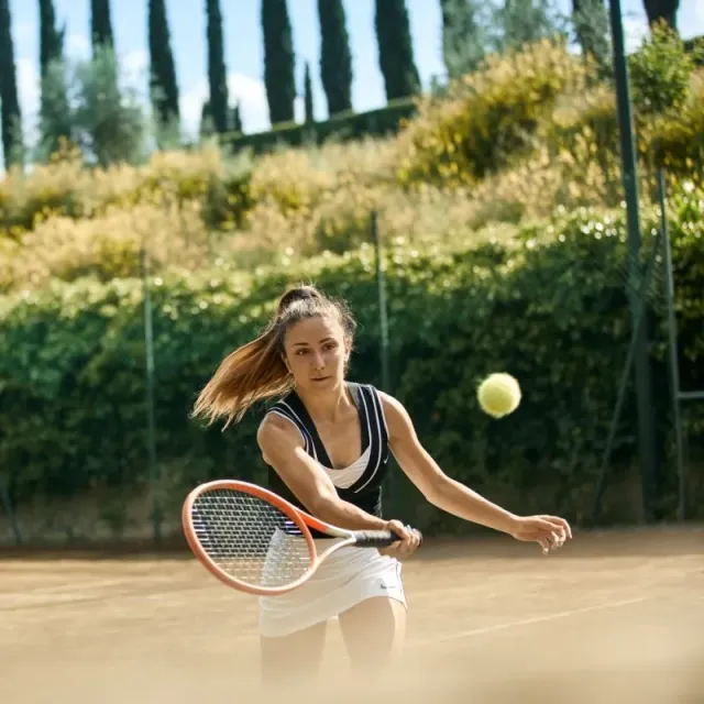 With rackets and balls included