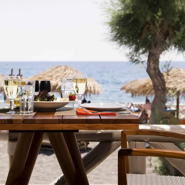 Served with a magical view of the Aegean