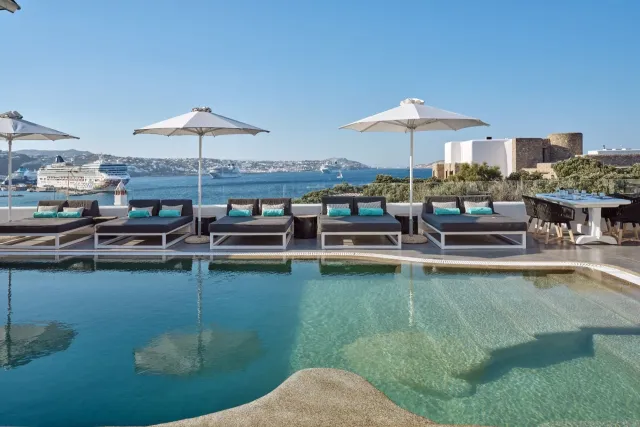 With breathtaking views of the Aegean sea