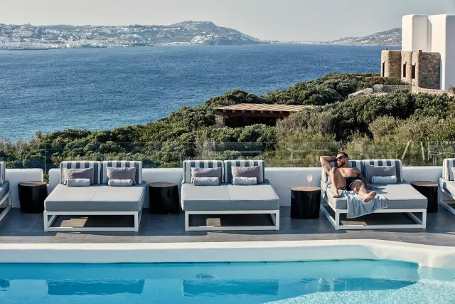 Stretch out and relax by the pool