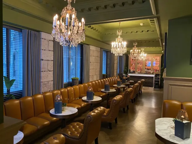 Enjoy a delicious cocktail or nightcap