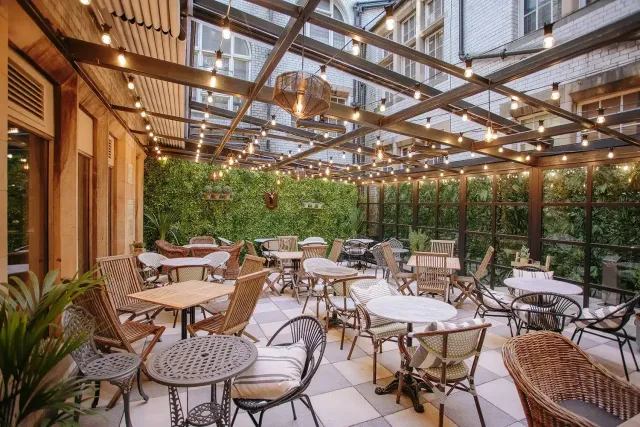 Tasty tapas and drinks on the terrace