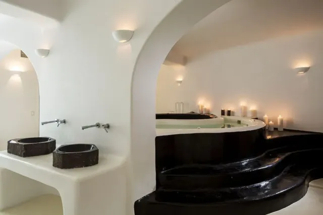 With a jacuzzi  sauna  and soothing treatments