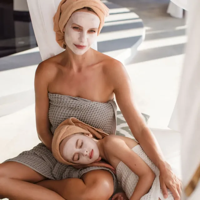 Unwind in the spa with Mom   Dad