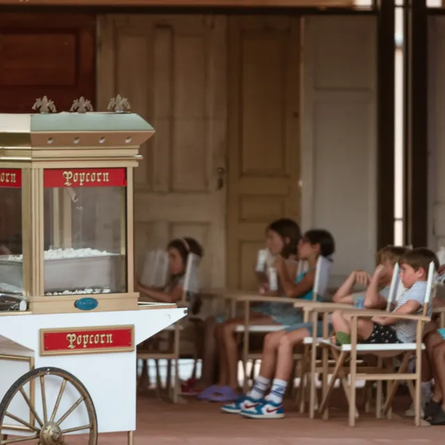 Enjoy a free movie night with popcorn