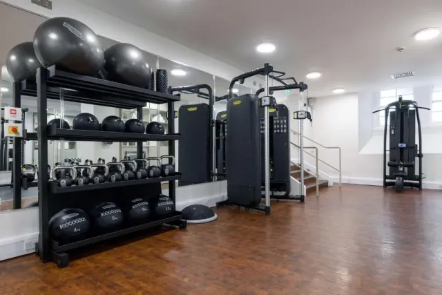 Work up a sweat at the on site gym