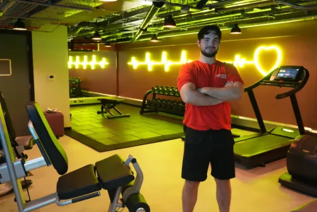 Work up a sweat at the on site gym