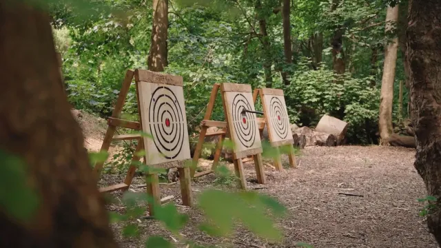 Try your hand at axe throwing