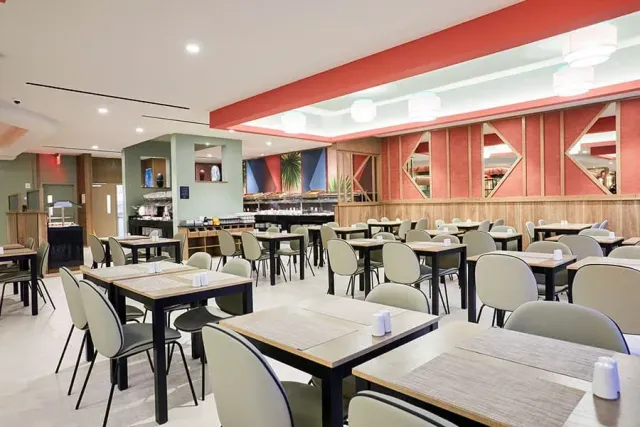 Enjoy a delicious buffet breakfast