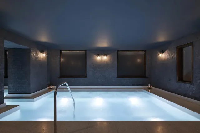 Soothe your muscles in the heated pool
