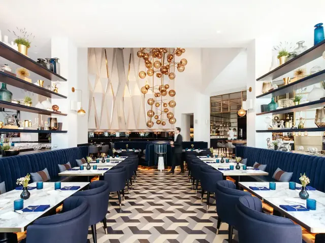 Brasserie style dishes   a lively ambience