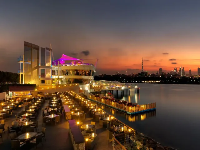 Enjoy a cocktail as the sun sets