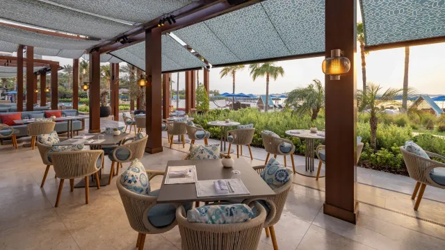 Enjoy fresh seafood and sea views