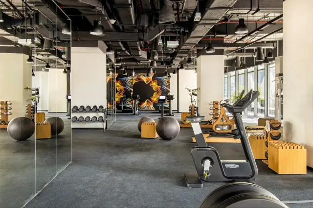 Keep in shape at the on site gym